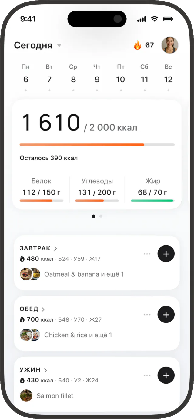 AI-распознавание еды в MacroLab